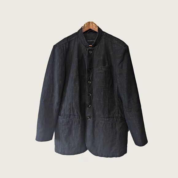 JOHN VARVATOS USA - Collarless officer button jacket - Sz 42 - Picture 1 of 8